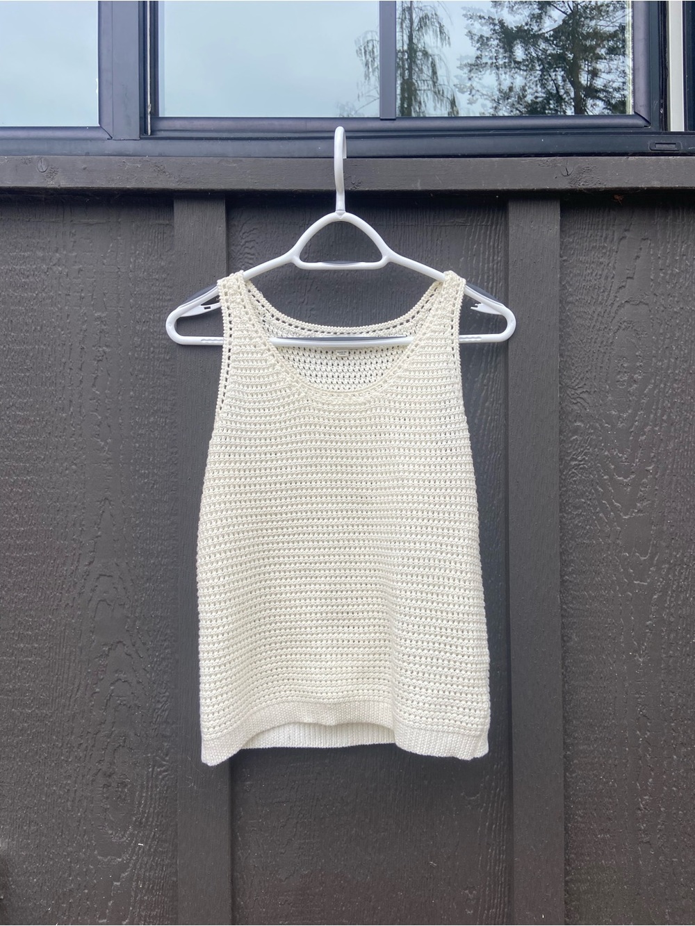 Molly Bracken Cream Crochet Tank Top